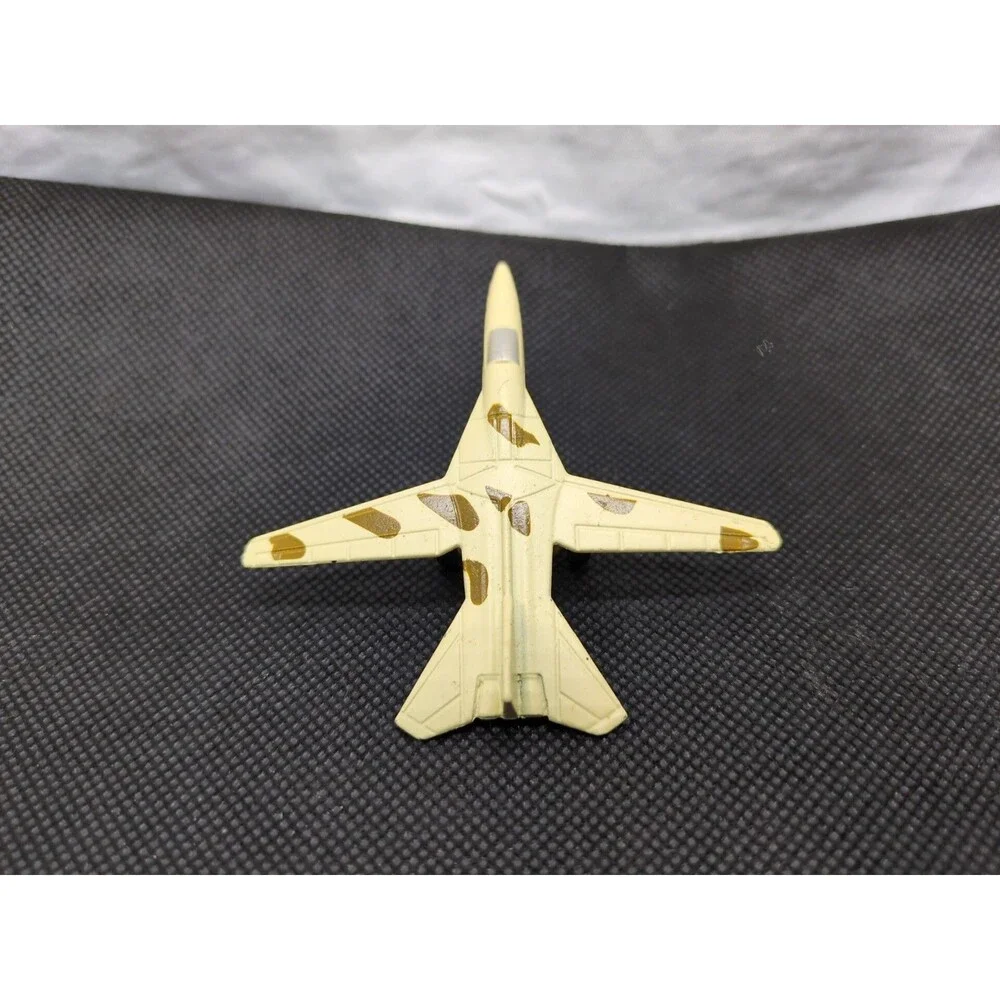 Yellow And Olive Diecast Military Fighter Plane 3